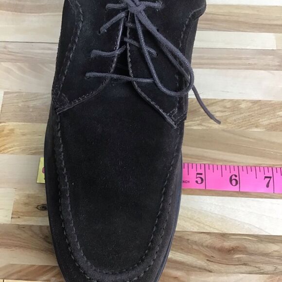 HUSH Puppies men shies maroon brown suede leather classic dress comfortable 8 - Picture 14 of 16
